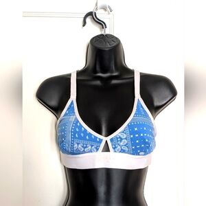 TomboyX Blue Paisley Bralette